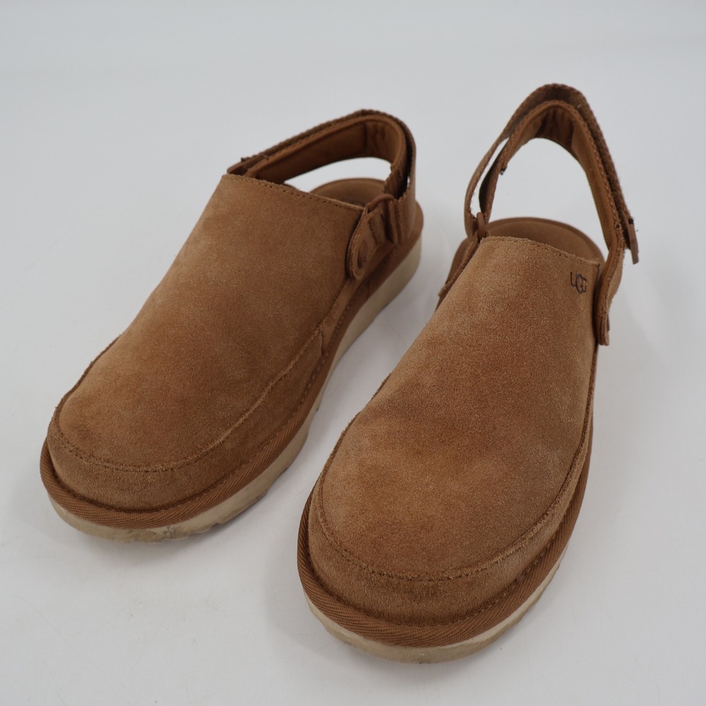 UGG GoldenCoast Clog Big Kid 6 Chestnut Suede Adjustable Strap 1159770K
